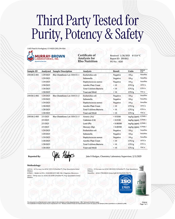 Liposomal Glutathione Master Antioxidant